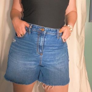 Universal threads blue high rise Jean shorts